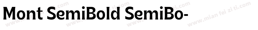 Mont SemiBold SemiBo字体转换